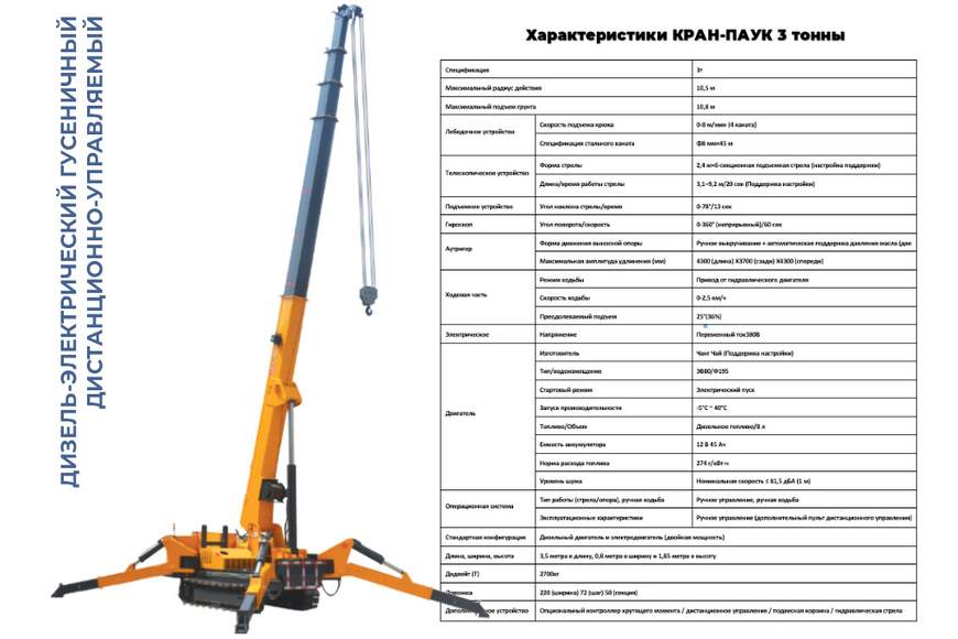 004. КРАН ПАУК 3 тонны