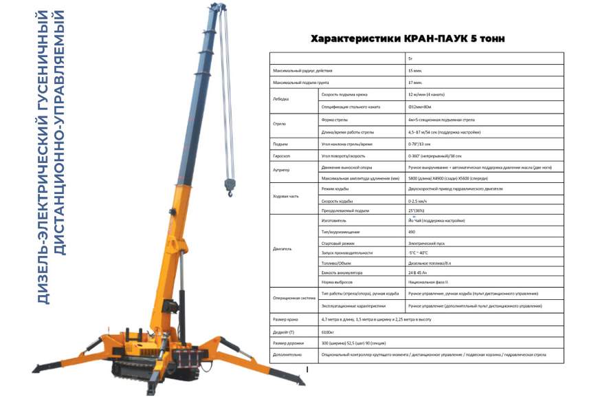 005. КРАН ПАУК 5 тонны